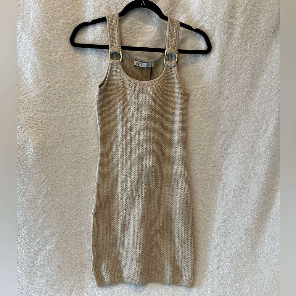 Tan Midi Dress